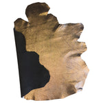 Metallic Copper-Gold Leather Hides