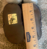Brown Leather Baby Moccasins