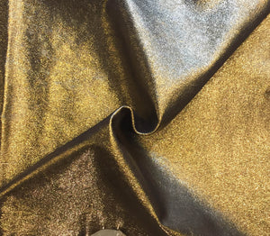 Metallic Gold Leather Hides | Blemish Discount