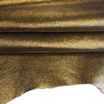 Metallic Gold Leather Hides | Blemish Discount
