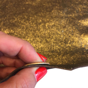 Metallic Gold Leather Hides