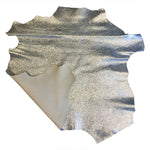 Sparkling Silver Leather Hides