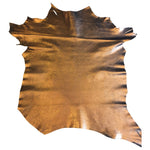 Copper Metallic Leather Hide for Upholstery supply