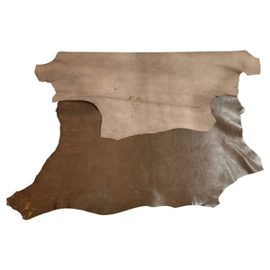 Textured Brown Leather Hides | Blemish Discount