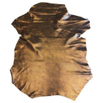 Genuine Leather Hides Snakeskin Print in Copper