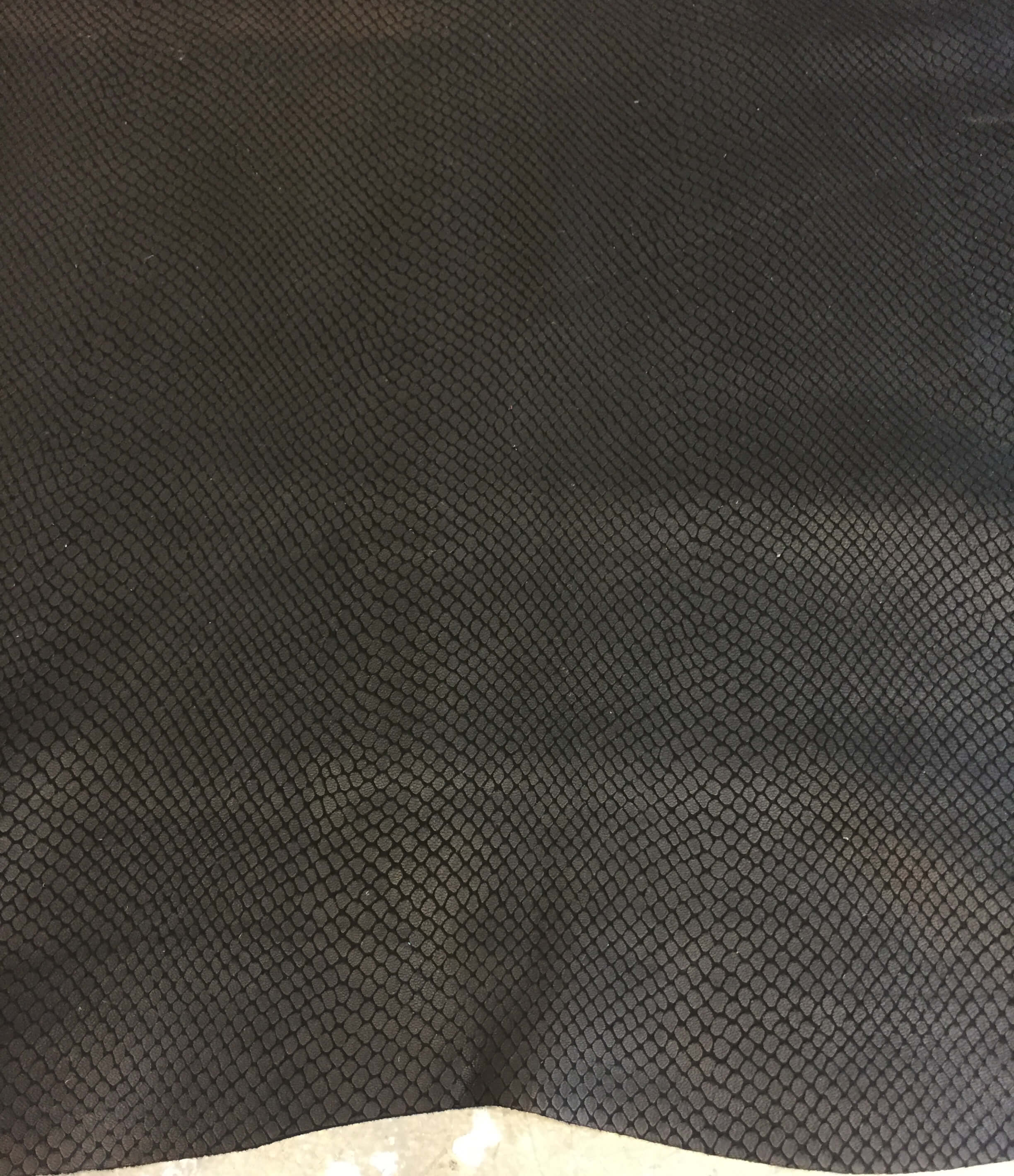 Black Snakeskin Leather Hides | Blemish Discount