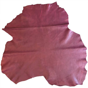 Buy Leather Online, Beet Color Genuine Lambskin Hide