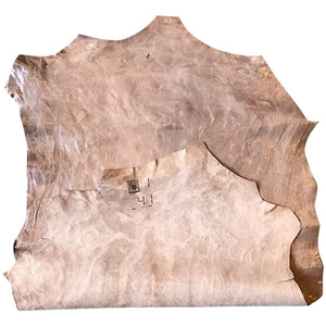 Tan Leather Hides with Rustic Finish
