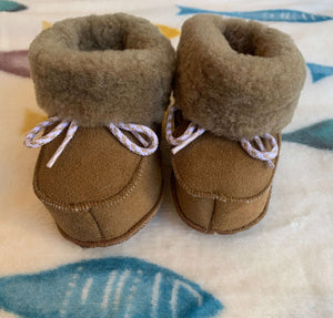 Baby moccasins leather