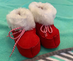 baby crib slippers fur and suede