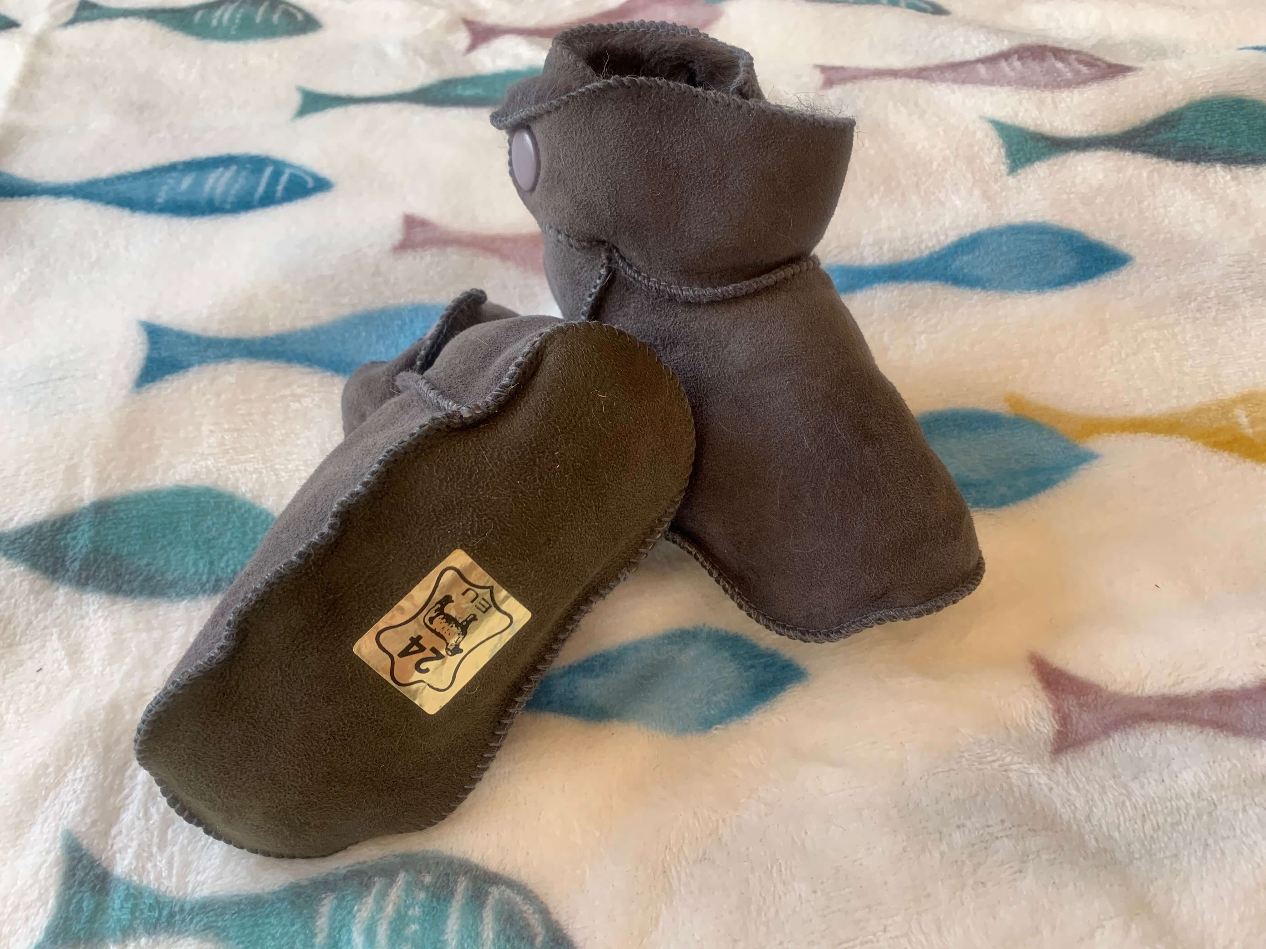 Leather Baby Booties
