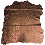 Metallic Brown Genuine leather hides for crafts