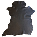 Textured Nappa Black Leather Hides