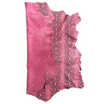Pink Leather Hides With Striped Snakeskin Print | Blemish Discount