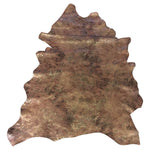 Brown Camoflauge Print Genuine Leather Hides for Crafting and DIY