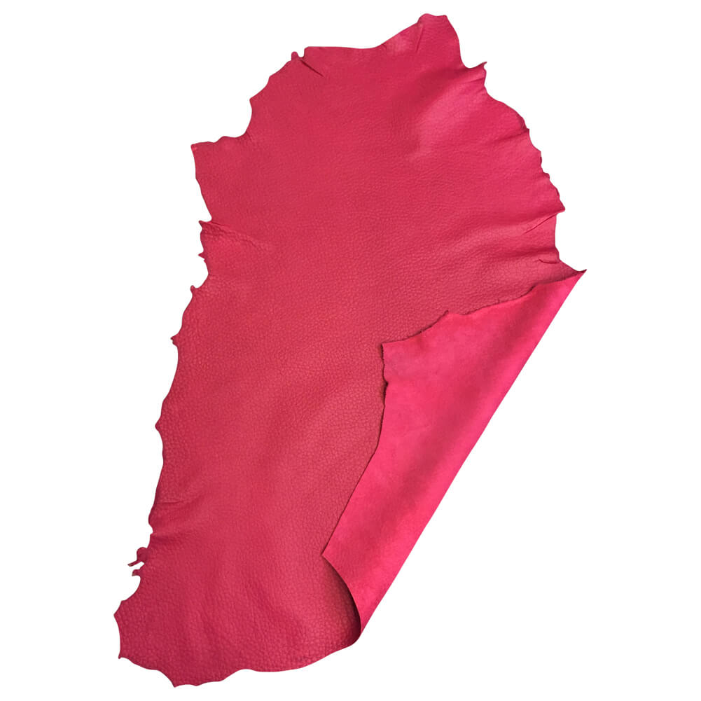 Fuchsia leather skins for crafts