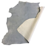 Sky Blue Suede Leather Hides