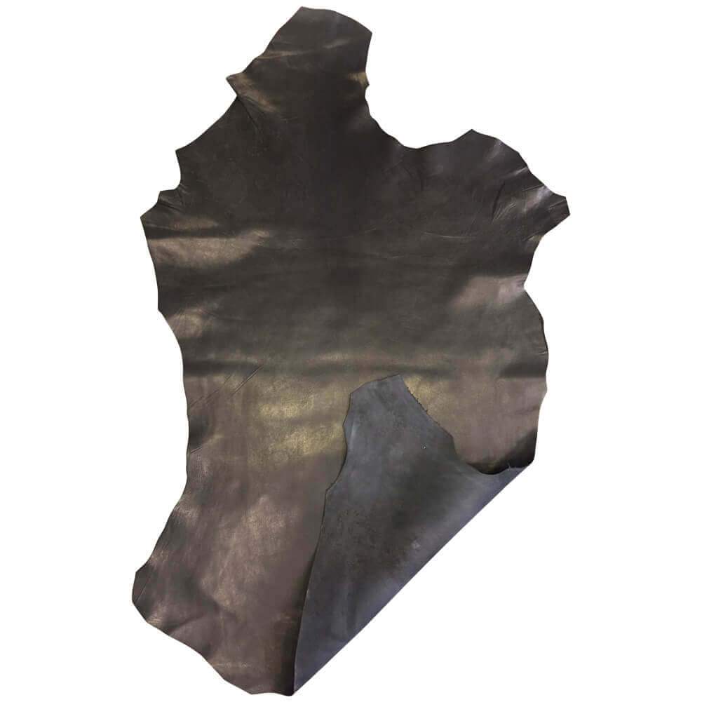 Soft Black Genuine lambskin leather hides for upholstery projects