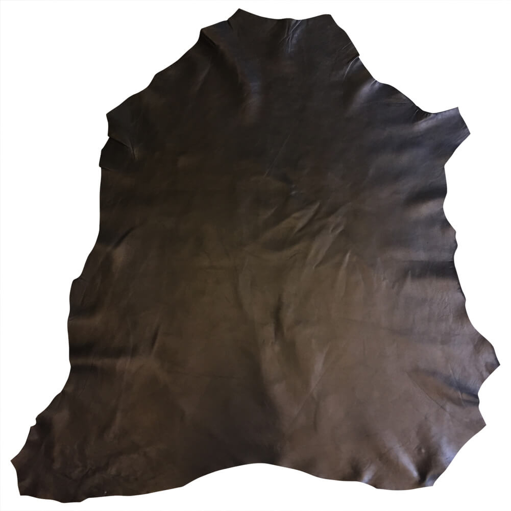 Smooth Textured Black Leather Hides | Blemish Discount