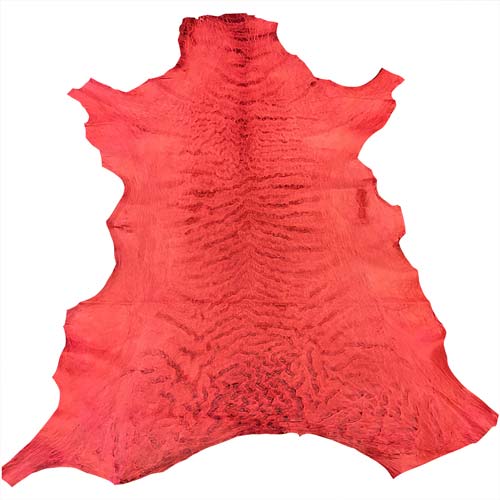 Red Genuine Leather Hides for Sale