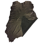 Black Leather Hides With Rustic Soft Finish | Blemish Discount