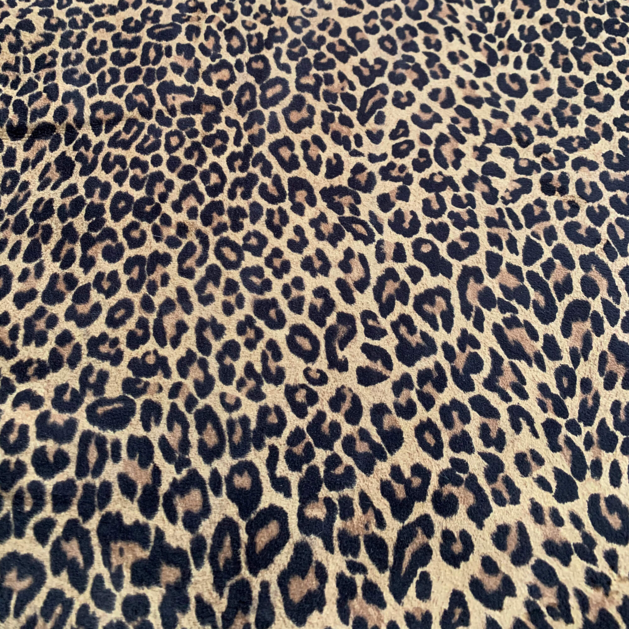 Suede Leopard Print Leather Hides