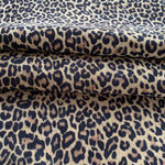 Beige Leopard Print Leather Hides