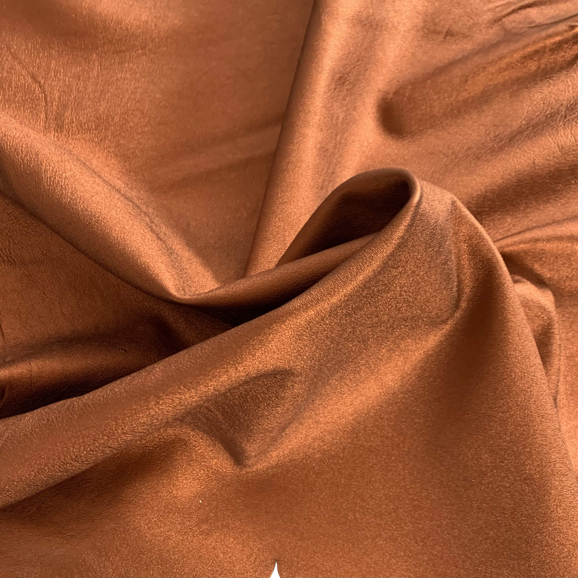 Find Genuine leather hides in a rust orange