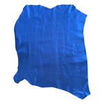 Electric Blue genuine leather hides