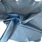 Soft blue leather skins for crafts