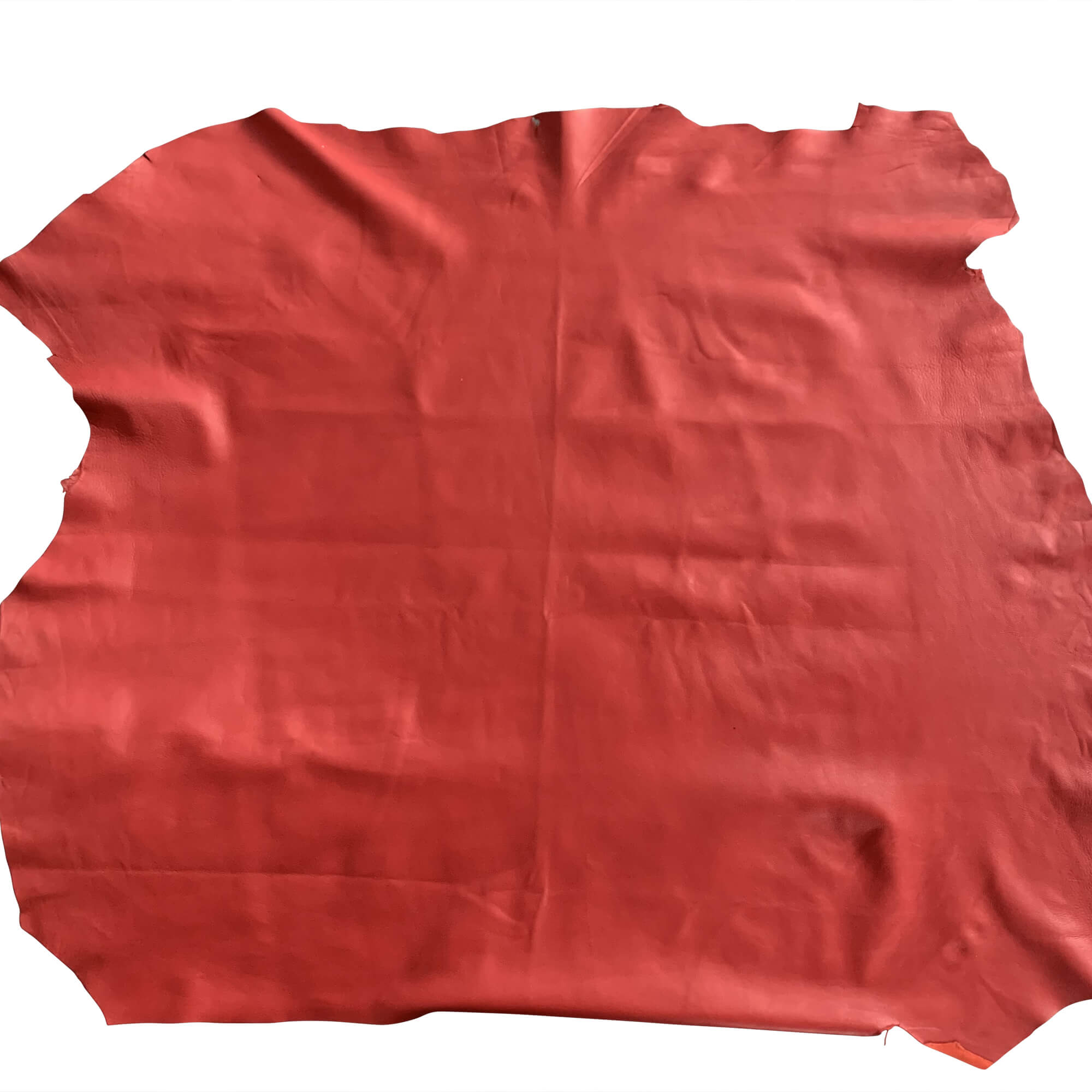Genuine lambskin leather in red